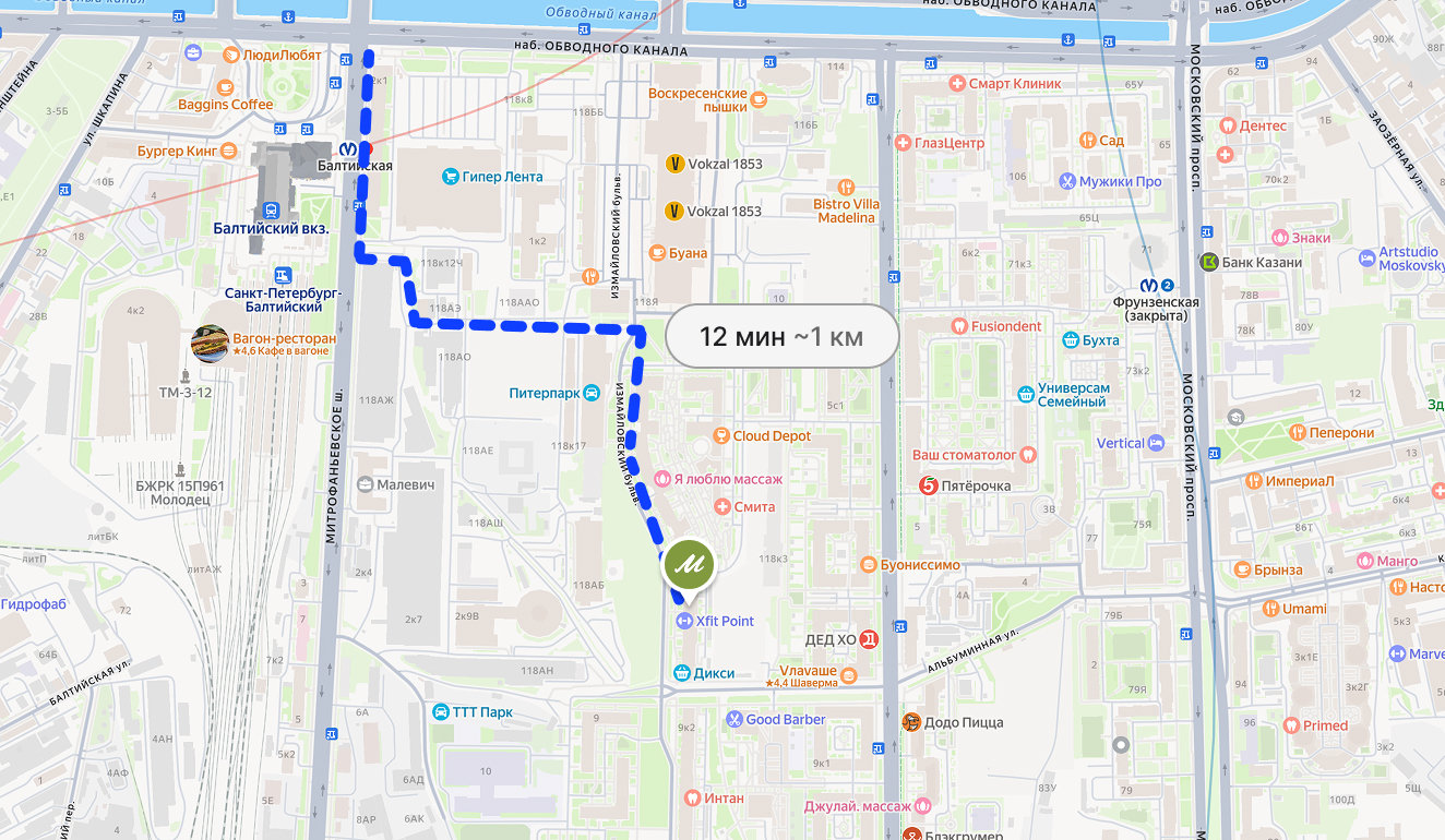 Как пройти в студию ул. Парфеновская, д.7, к.3