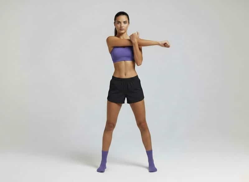 растяжка плеча